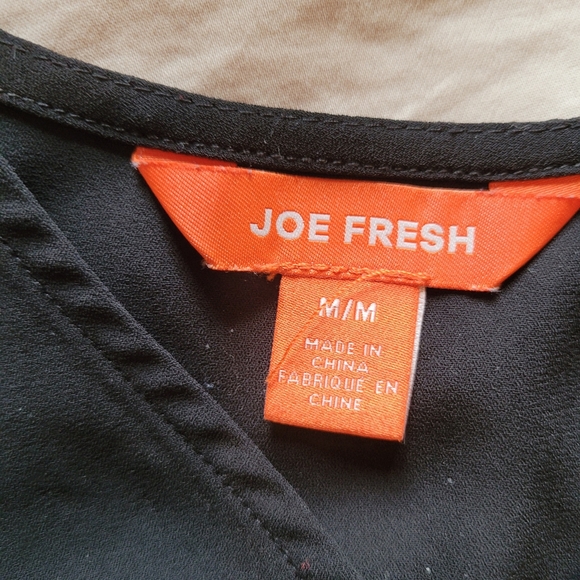 Joe Fresh Black Flowy Tank - Medium - Picture 2 of 3
